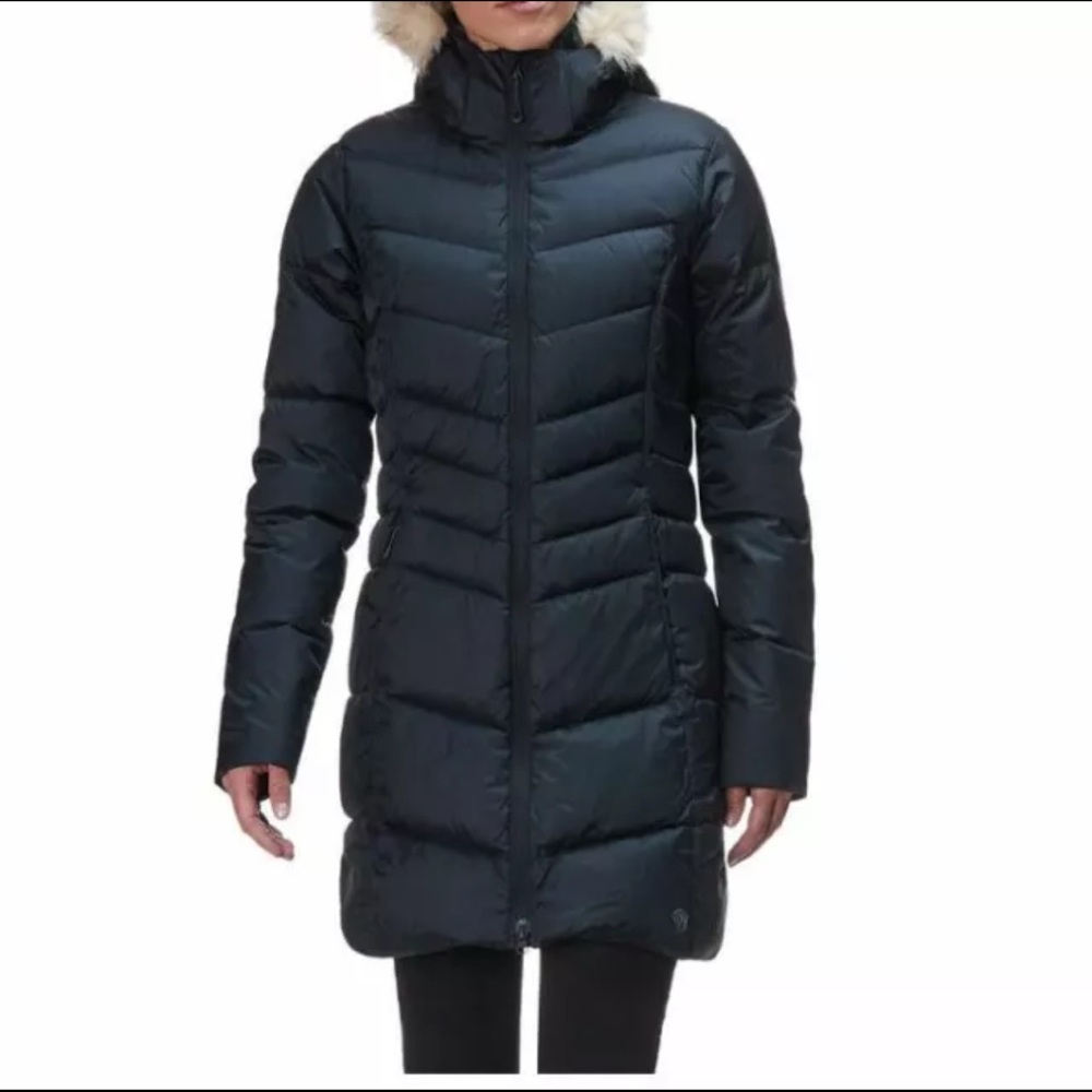 Mountain hardwear downtown parka jacket Large Black